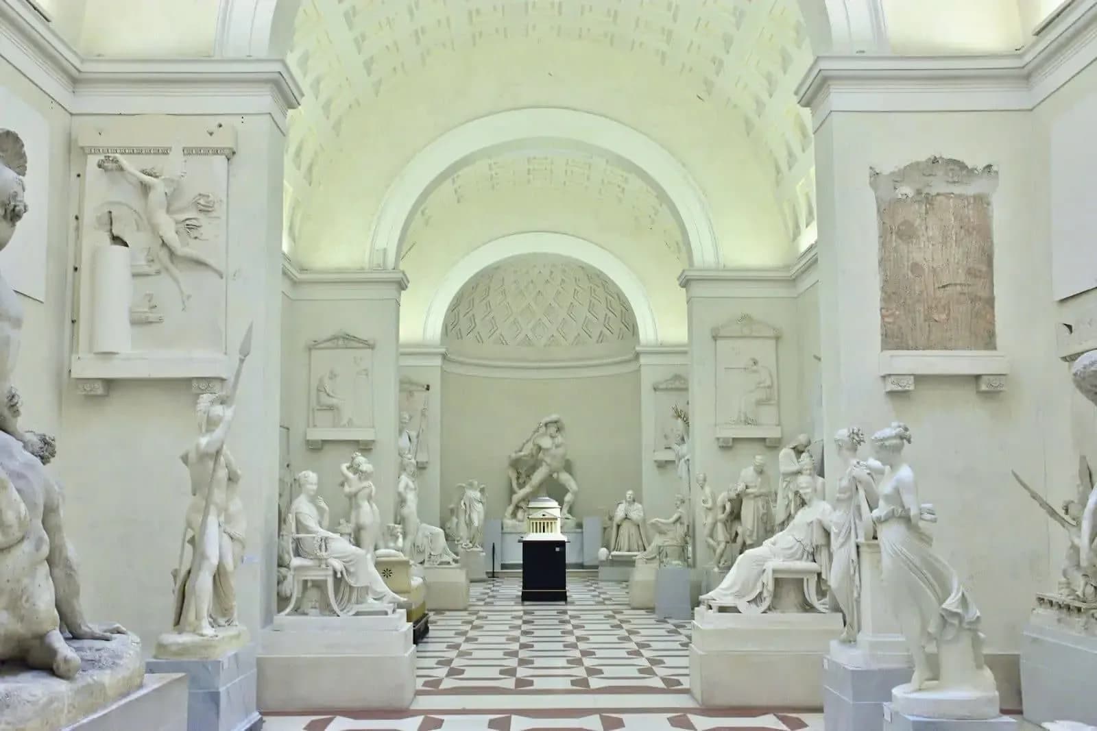 Interior of the Gipsoteca Antonio Canova museum in Possagno, Italy